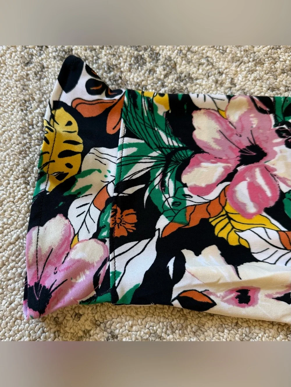 NWT Lane Bryant Floral Faux Wrap Dress Tie Waist Sz 22/24 - Picture 7 of 14